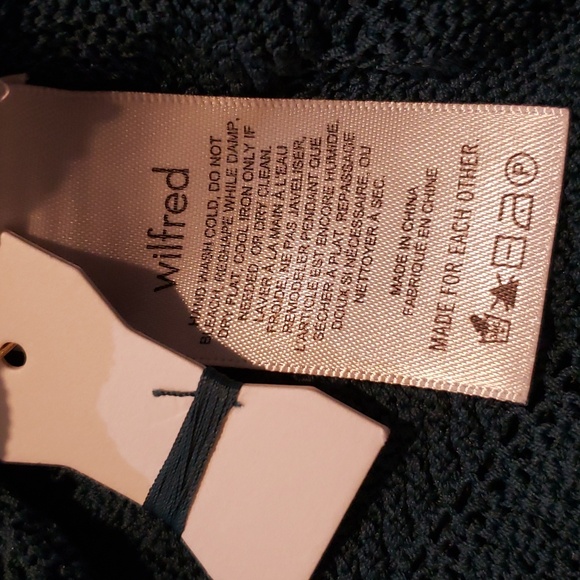 Wilfred Dark Green Crochet Boho tank top w scalloped hem - Picture 10 of 11